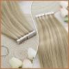 YUXING1205 Human Hair Tape in Hair Extensions Human Hair Wig Light Golden Non-pure Color Adhesive Hair Skin Weft(20 pcs,12 inches) view 4