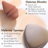 BAIGISH Makeup Sponge Set For Foundation Concealer, Triangle Powder Puff Soft Sponges Blender, Latex Free Blender Sponge For Liquid, Cream, and Powder Seamless & Flawless Makeup (Maillard 2 Set) view 3
