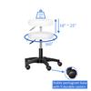 3-Section Multipurpose Spa Massage Table with Hydraulic Stool, 73-inch Adjustable Esthetician Lash Bed Tattoo Chair with Removable Headrest, Facial Bed Salon Chair for Beauty Barber Massage Equipment view 3