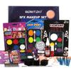 Bowitzki Halloween Makeup Set Oil Based Face Body Paint Special Effects Kit SFX Sponges Scar Wax Fake Blood Brush Tooth Paint Halloween Party SFX Cosplay view 1