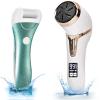 Callus Remover for Feet, Nicebirdie Electric Foot File Callus Removers Rechargeable Waterproof Pedicure Tools Foot Scrubber Shaver Feet Care Tool for Cracked Heels Dead Skin Blue+White view 1