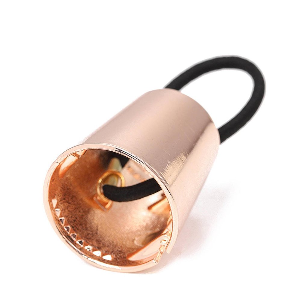 Linkbut Hair ring hair band metal hair clip long hair ring alloy hair ring, Rose gold