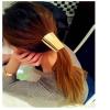 Linkbut Hair ring hair band metal hair clip long hair ring alloy hair ring, Rose gold view 2