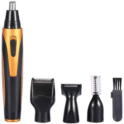 CXAPRDSH Nose Hair Trimmer, 4-in-1 Multifunctional Eyebrow and Facial Hair Trimmer Waterproof Ear Nose Hair Trimmer Rechargeable Painless Hair Removal Tool for Men and Women