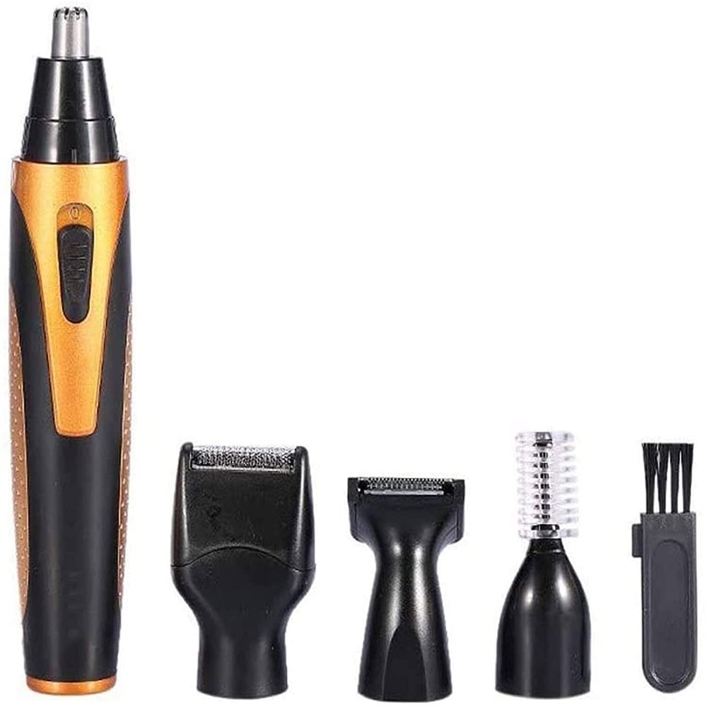 CXAPRDSH Nose Hair Trimmer, 4-in-1 Multifunctional Eyebrow and Facial Hair Trimmer Waterproof Ear Nose Hair Trimmer Rechargeable Painless Hair Removal Tool for Men and Women