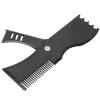 Beard Lineup Tool, Men's Beard Shaping Template Rotated Beard Styling Tool for Trimming Hairline Neckline Goatee view 4