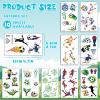 10 Sheets Soccer Temporary Tattoos, Soccer Ball Football Waterproof Fake Tattoos, Sports Themed Tattoo Stickers for Boys Children Kids, Birthday Party Decorations view 2