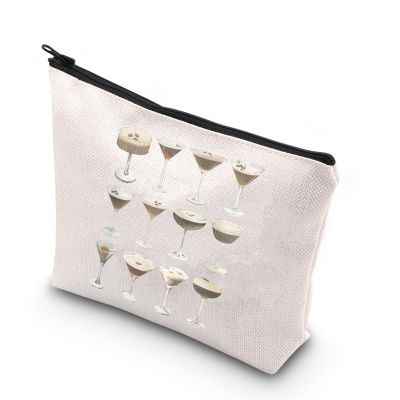 WCGXKO Espresso Martini Gift Espresso Martini Bachelor Bachelorette Party Zipper Pouch Makeup Bag (Espresso Martini Bag)