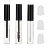 NICENEEDED 3 Pack Empty Mascara Tube, Eyeliner Tube Lip Gloss Tubes Eyelash Cream Container Bottle with Rubber Inserts, Ideal Kit for DIY Cosmetics Clear Travel Bottle view 1