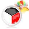 Black White Red Halloween Face Body Paint Kit,Clown Wheel Face Contour SFX Makeup Palette,Professional Waterproof Clown Face Painting Makeup Kit for Halloween Joker Cosplay Stage Costume Zombie view 1