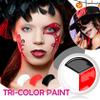 Black White Red Halloween Face Body Paint Kit,Clown Wheel Face Contour SFX Makeup Palette,Professional Waterproof Clown Face Painting Makeup Kit for Halloween Joker Cosplay Stage Costume Zombie view 2