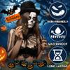 Black and White Face Body Paint, 2PCS Oil Based Full Coverage Painting Kit With Sponge, Washable Halloween Cream SFX Makeup for Goth Clown Zombie Festivals Skull Skeleton Cosplay view 4