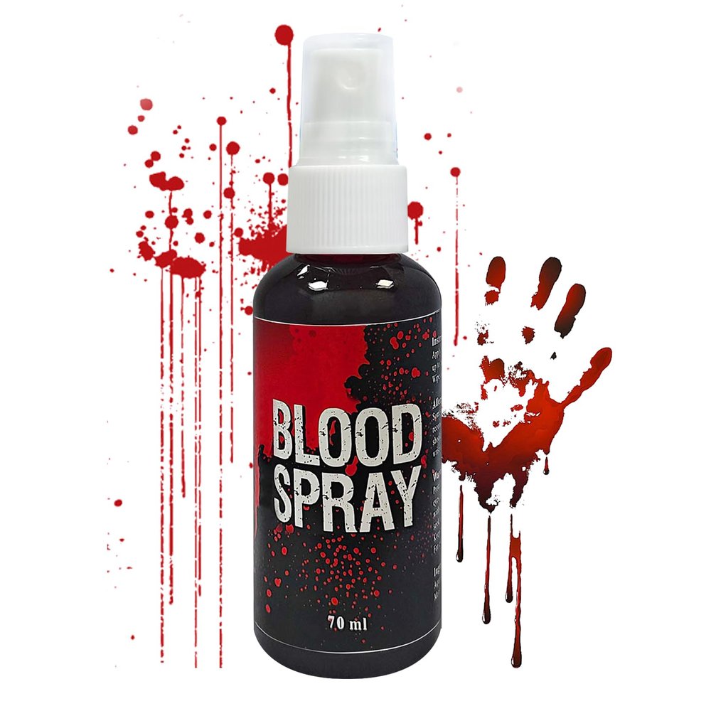 Fake Blood Makeup Spray,Realistic Fake Blood Splatter for Clothes and Face,High Pigment Halloween Fake Liquid Blood Washable for Vampire Zombie Monster Costume Cosplay SFX Halloween Makeup