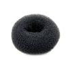 1PC Hair Donut Bun Maker Large Ring-Style Chignon Shaper for Thick and Long Hair 3.5 Inch Black Doughnut Shaper view 1