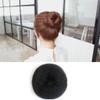 1PC Hair Donut Bun Maker Large Ring-Style Chignon Shaper for Thick and Long Hair 3.5 Inch Black Doughnut Shaper view 4