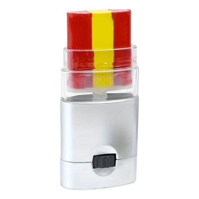 Rainbow Body Paint, Face Paint Pens, Bright Patriotic Facial 3-Color Makeup Pen Waterproof and Sweat Resistant Long Lasting Color, Pride Face Paint for All Sporting (Flag of Spain)