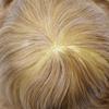 Toupee for Men Hairpiece Full Injected Poly Skin Hair System Replacement Durable PU Mens Toupee Hair Piece Unit for Men (#20 Light Ash Blonde-120% Medium Light to Medium, 6''X9'') view 3