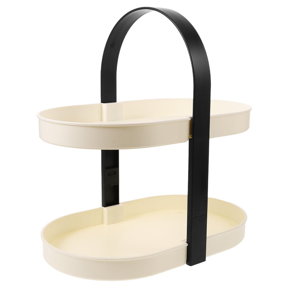 Alipis Desk Perfume Stand Organizer Detachable Makeup Rack for Skincare and Cosmetics Elegant Tray Handle for Bathroom Vanity and Dressing Table