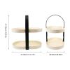 Alipis Desk Perfume Stand Organizer Detachable Makeup Rack for Skincare and Cosmetics Elegant Tray Handle for Bathroom Vanity and Dressing Table view 2