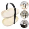 Alipis Desk Perfume Stand Organizer Detachable Makeup Rack for Skincare and Cosmetics Elegant Tray Handle for Bathroom Vanity and Dressing Table view 4