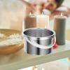 Healeved Wax Melting Container Wax Pot Wax Warmer Replacement Aluminum Inner Pot Portable Hair Removal Waxing Bowl Can Tin Container for 500 Ml Hair Remover Machine Wax Melts Scented view 4