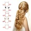 New Year Celebration Hairhoop Plush Sheep Ear Hairband Funny Headhoop Costume Headdress Child Adult Halloween Headwear view 2