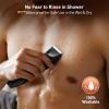 VIKICON 2-in-1 Manscape Trimmer & Shavers for Men: No-Nick Full Body Electric Razor for Pubic, Balls, Back Hair w/Dual-Head Trimmer & Foil Blades - Waterproof Groomer Kit w/Light, Travel Lock & Pouch view 4