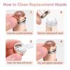Gen 3 Replacement Heads for New Flawless Facial Hair Remover, Double Ring Floating head for Flawless Generation 3 Shaver, 5 Count view 4