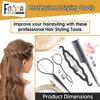 Fashion Fitoor Hair Styling Tools Bun Maker/Braids Combo Offer Black (Professional-Styling-Accessories-Combo-5) view 4