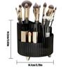 360Rotating Makeup Organizer,5 Slot Makeup Brush Holder,Cosmetic Organizer Perfume Lipstick Skincare Storage for Bedroom Vanity Desktop (Black) view 2