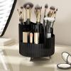 360Rotating Makeup Organizer,5 Slot Makeup Brush Holder,Cosmetic Organizer Perfume Lipstick Skincare Storage for Bedroom Vanity Desktop (Black) view 3