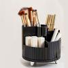 360Rotating Makeup Organizer,5 Slot Makeup Brush Holder,Cosmetic Organizer Perfume Lipstick Skincare Storage for Bedroom Vanity Desktop (Black) view 4