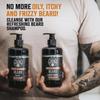 Viking Revolution Coffee Whiskey Beard Wash and Beard Conditioner Set with Argan and Jojoba Oils - Softens and Strengthens - Coffee Whiskey Scent - Beard Shampoo with Ginseng Root Extract (17 oz) view 2