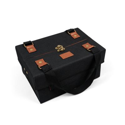 SplayTray: The Bag That Opens Into a Tray (Classic Black, Medium)