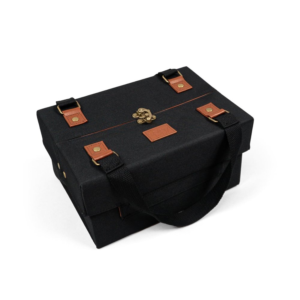 SplayTray: The Bag That Opens Into a Tray (Classic Black, Medium)