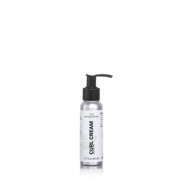 A Simple Planet Curl Cream  Hydrating & Eco-Friendly, Unscented, Travel Size, 2.7 Floz