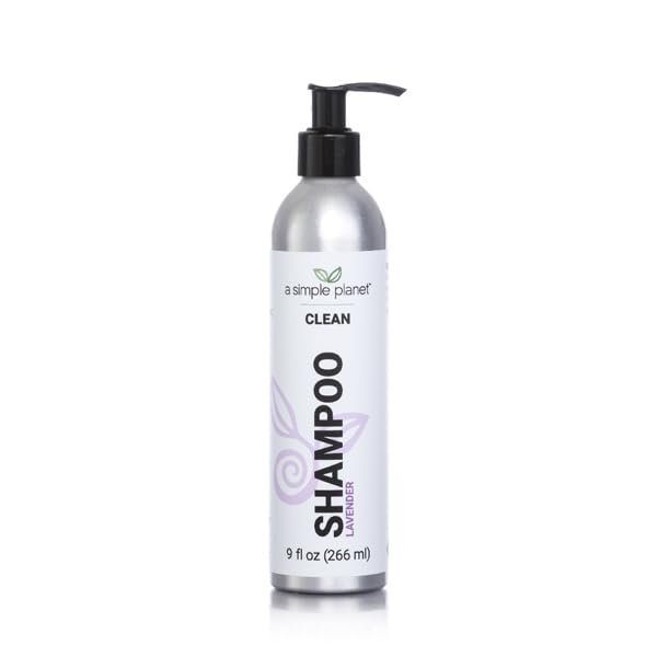 A Simple Planet Clean Shampoo with Wildcrafted Ingredients, (9 Floz, Lavender)