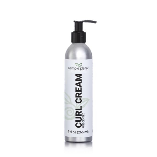 A Simple Planet Curl Cream  Hydrating & Eco-Friendly, Unscented, 9 Floz