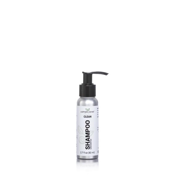 A Simple Planet Clean Shampoo with Wildcrafted Ingredients, (2.7 Floz, Unscented)