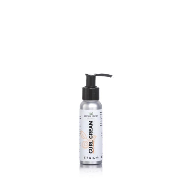 A Simple Planet Curl Cream  Hydrating & Eco-Friendly, Sweet Orange, Travel Size, 2.7 Floz