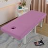 Waterproof Spa Bed Cover Lash Bed Sheet Massage Table Sheet with Hold Soft Massage Bed Cover for Cosmetic Salon Table with Elastic Cord All-Round Wrap Square Head,Purple,190x80cm(N) view 1