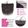 10A Brazilian Straight Human Hair Bundles with Frontal Closure 18 20 22+16 Inch Straight Bundle Human Hair with Closure 100% Unprocessed Virgin Hair Weave 3 Bundles with 13x4 HD Lace Frontal view 3