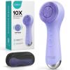 COSLUS Face Scrubber Facial Cleansing Brush: 2 in 1 Spin and Vibration Patented Tech, Silicone Electric Exfoliator Scrubber with Automatic Foaming, Waterproof Face Cleanser Brush for Men and Women view 1