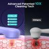 COSLUS Face Scrubber Facial Cleansing Brush: 2 in 1 Spin and Vibration Patented Tech, Silicone Electric Exfoliator Scrubber with Automatic Foaming, Waterproof Face Cleanser Brush for Men and Women view 3