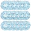 18Pcs Plastic Shower Caps for Women Waterproof Bath Caps Bathing Hair Cap Reusable Shower Caps for Shower,Spa,Salon,Housework,Girls,Home,Travel (Blue) view 1