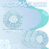 18Pcs Plastic Shower Caps for Women Waterproof Bath Caps Bathing Hair Cap Reusable Shower Caps for Shower,Spa,Salon,Housework,Girls,Home,Travel (Blue) view 2