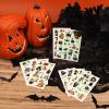 10 Sheets Halloween Temporary Tattoos for Kids, Luminous Halloween Tattoo Stickers Glow Cartoon Witch Bats Pumpkin Tattoos for Boys Girls Party Favors Gift Bag Trick or Treat (Series D) view 3
