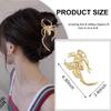 1Pcs Big Spider Shape Hair Grab Clips - Large, Non Slip Metal Gold Hair Barrette Clamp Clips for Women - Halloween Fun Accessories view 3