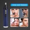 CXAPRDSH Ear and Nose Hair Trimmer Clipper for Men Women, USB Rechargeable Professional Electric Nose Hair Trimmer with Waterproof Head Double-Edge Stainless Steel Blade (Blue) view 2