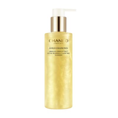 CHANDO HIMALAYA Gold Diamond Facial Cleanser - Reviving & Clarifying Daily Cleanser with Amino Acids for Hydration and a Luminous Complexion (200ml/6.76oz)